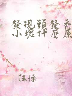 发现头发秃了一小块什么原因?