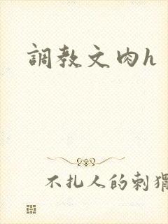 调教文肉h