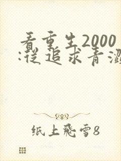看重生2000:从追求青涩校花同桌开始