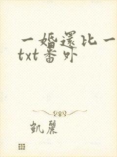 一婚还比一婚高txt番外
