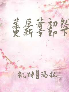 叶辰萧初然刚刚更新章节下载