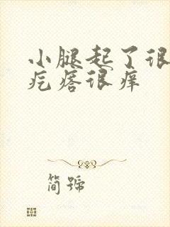 小腿起了很多小疙瘩很痒