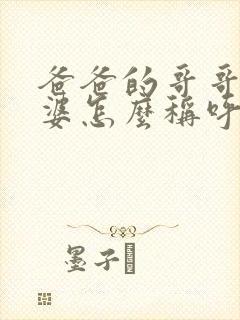 爸爸的哥哥的老婆怎么称呼?