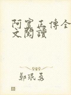 阿宾正传全文原文阅读