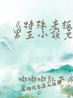 《特殊老板》双男主小说免费阅读