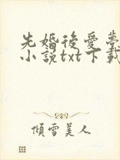 先婚后爱梦筱二小说txt下载