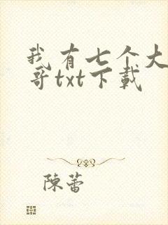 我有七个大佬哥哥txt下载