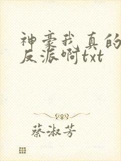 神豪我真的是大反派啊txt