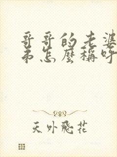 哥哥的老婆的弟弟怎么称呼