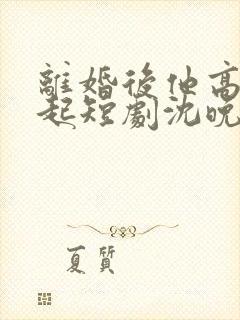 离婚后他高攀不起短剧沈晚晴