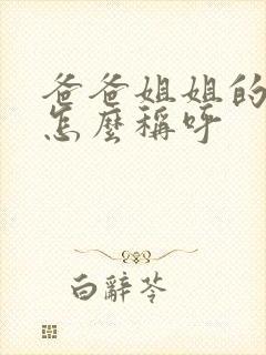 爸爸姐姐的老公怎么称呼