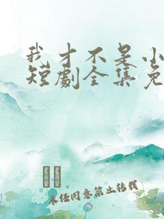 我才不是小可怜短剧全集免费