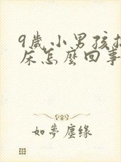 9岁小男孩总尿床怎么回事