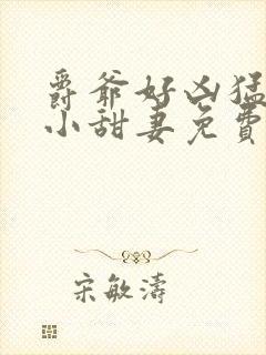 爵爷好凶猛吻安小甜妻免费阅读