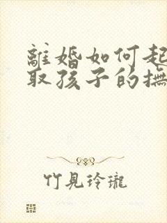 离婚如何起诉争取孩子的抚养权