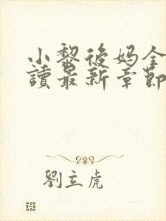 小黎后妈全文阅读最新章节