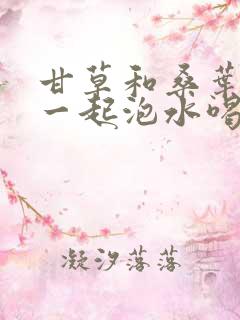 甘草和桑叶可以一起泡水喝吗