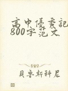 高中优秀记叙文800字范文