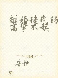 离婚后我的前妻高攀不起