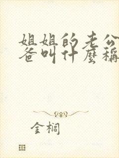 姐姐的老公的爸爸叫什么称呼