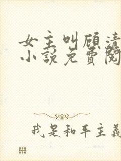 女主叫顾清欢的小说免费阅读