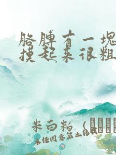 胳膊有一块皮肤摸起来很粗糙