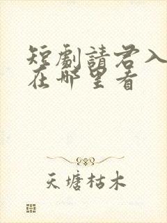 短剧请君入我怀在哪里看