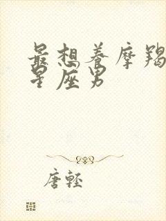 最想养摩羯女的星座男