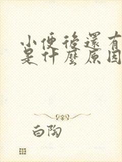 小便后还有尿意是什么原因