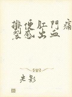 排便肛门痛有撕裂感出血