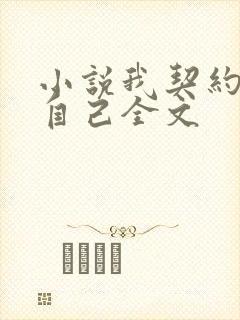 小说我契约了我自己全文
