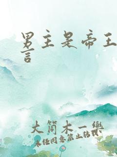 男主是帝王的古言