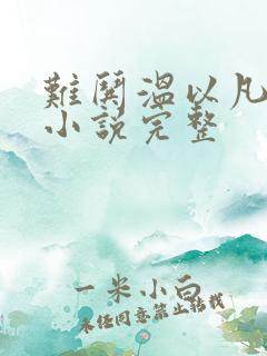 难哄温以凡桑延小说完整