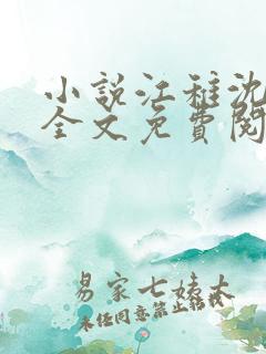 小说江稚沈卿尘全文免费阅读