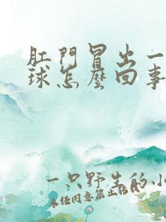 肛门冒出一个肉球怎么回事