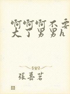 啊啊啊不要啊太大了男男h