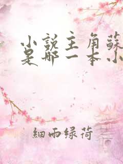 小说主角苏洛的是哪一本小说