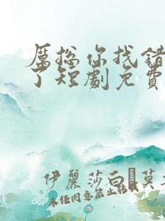 厉总你找错夫人了短剧免费观看