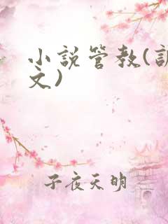 小说管教(训诫文)