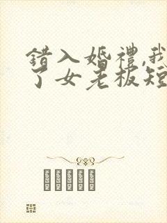 错入婚礼,我娶了女老板短剧免费观看