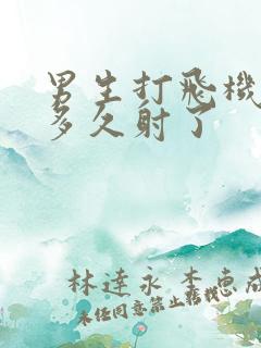 男生打飞机一般多久射了