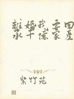 离婚我要回去继承千亿家产短剧