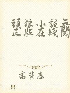 头狼小说无删减正版在线阅读
