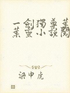 一剑独尊叶玄,叶灵小说阅读