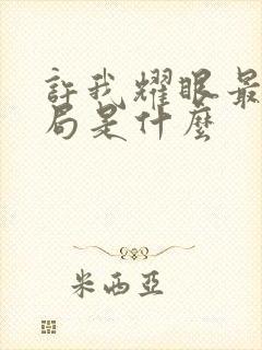 许我耀眼最终结局是什么