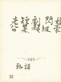 老短剧 闪婚老公是超级豪门