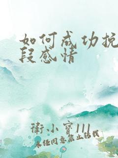 如何成功挽回一段感情