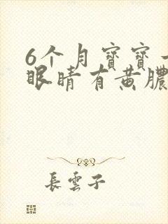 6个月宝宝一只眼睛有黄脓状眼屎