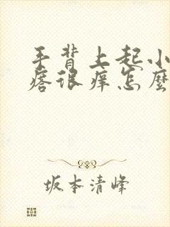 手背上起小红疙瘩很痒怎么办