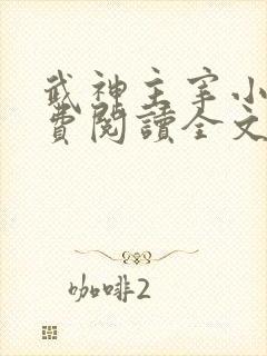 武神主宰小说免费阅读全文